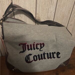 Juicy Couture Gray and Brown Shoulder Bag